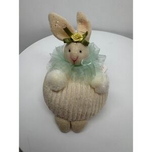 Russ Judy Lynn Easter Bunny Plush Stuffed‎ Animal Toy Cream Rabbit Decor